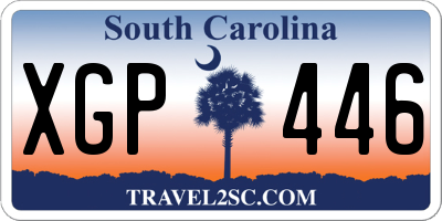 SC license plate XGP446