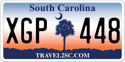 SC license plate XGP448
