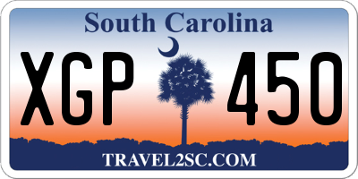 SC license plate XGP450