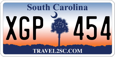 SC license plate XGP454