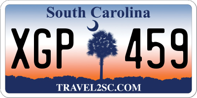 SC license plate XGP459