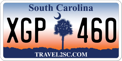 SC license plate XGP460