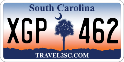 SC license plate XGP462