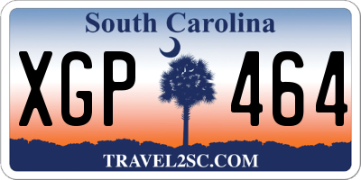 SC license plate XGP464