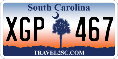 SC license plate XGP467