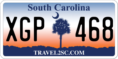 SC license plate XGP468