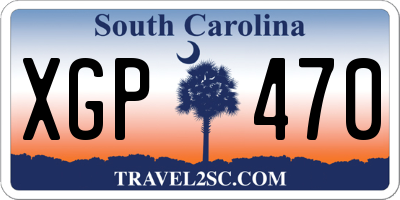SC license plate XGP470