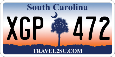 SC license plate XGP472