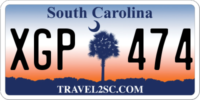 SC license plate XGP474