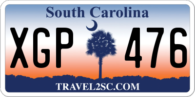 SC license plate XGP476