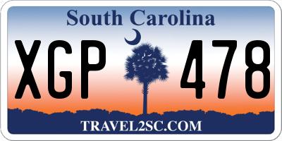 SC license plate XGP478