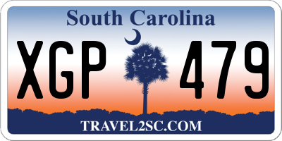 SC license plate XGP479