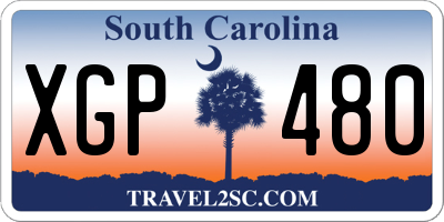 SC license plate XGP480