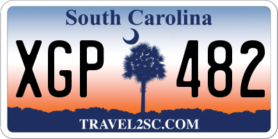 SC license plate XGP482