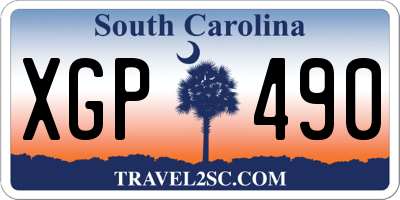 SC license plate XGP490