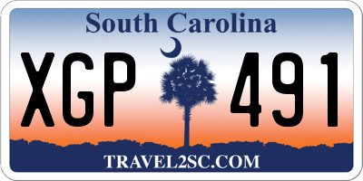 SC license plate XGP491