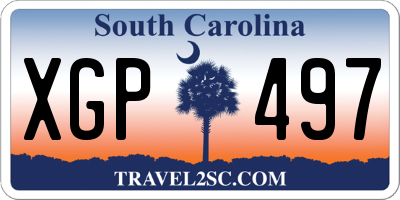 SC license plate XGP497