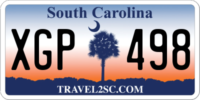 SC license plate XGP498