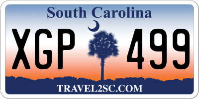 SC license plate XGP499