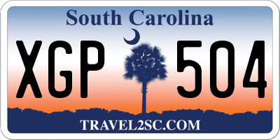 SC license plate XGP504