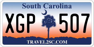 SC license plate XGP507