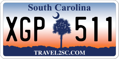 SC license plate XGP511