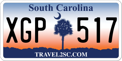 SC license plate XGP517
