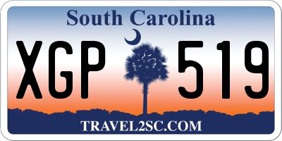 SC license plate XGP519