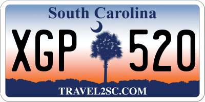 SC license plate XGP520