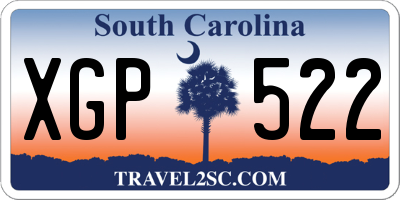 SC license plate XGP522
