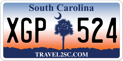 SC license plate XGP524