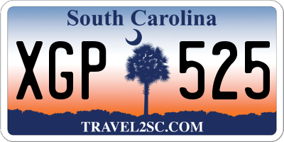 SC license plate XGP525
