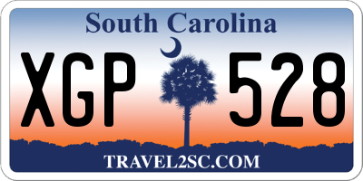 SC license plate XGP528