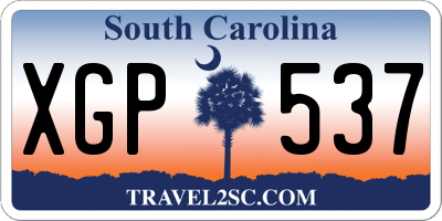 SC license plate XGP537