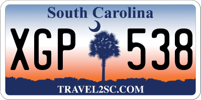 SC license plate XGP538