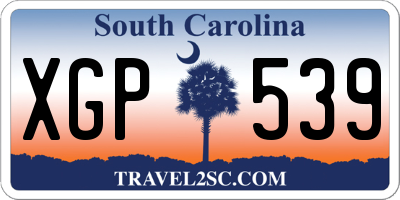 SC license plate XGP539