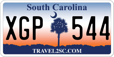 SC license plate XGP544