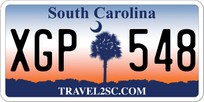 SC license plate XGP548