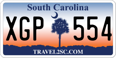 SC license plate XGP554