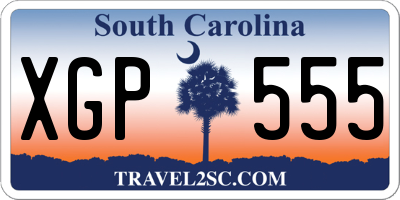 SC license plate XGP555