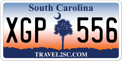 SC license plate XGP556