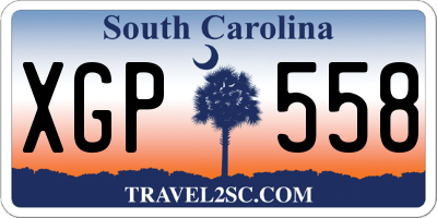 SC license plate XGP558