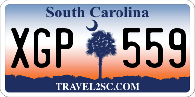 SC license plate XGP559
