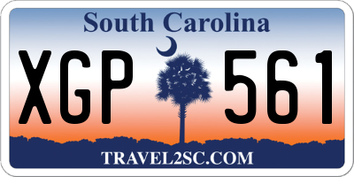 SC license plate XGP561
