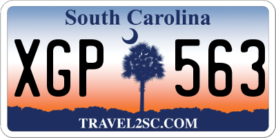 SC license plate XGP563