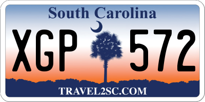 SC license plate XGP572