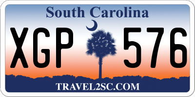 SC license plate XGP576