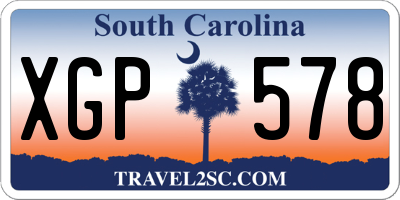 SC license plate XGP578