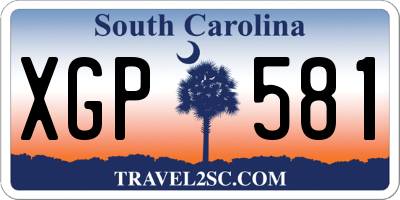 SC license plate XGP581