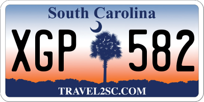 SC license plate XGP582